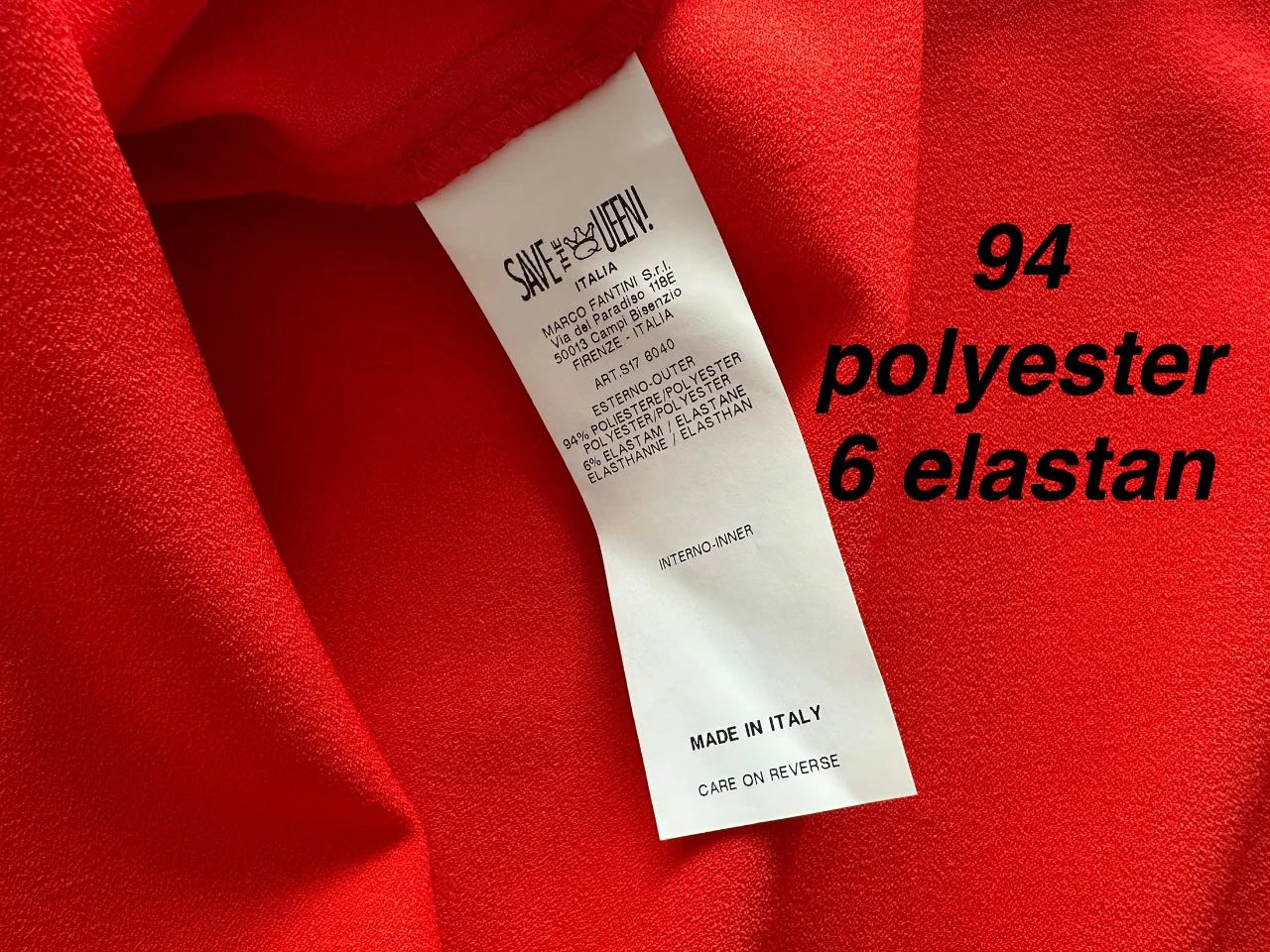 Save The Queen Mooi oranje rood bloesje zonder mouwen. – photo 6